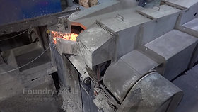 Induction furnace side view