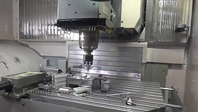 Inside view of CNC machine
