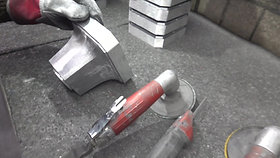 Surface grinding of a casting
