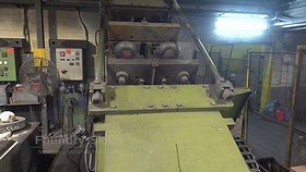 Tilt casting machine in operation