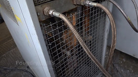 Rear view of a temperature control unit