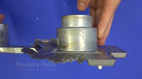 Aluminium high pressure die casting part with casting system