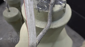 Venting cord moulded into core