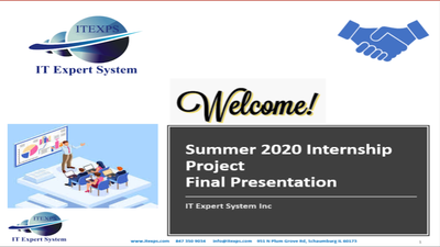 Summer Internship - 2020