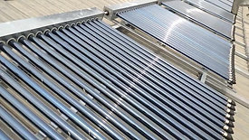 SOLAR WATER HEATER ON ROOF TOP
