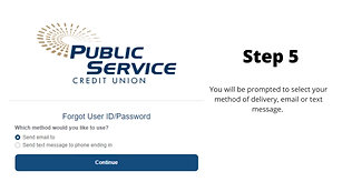 Digital Banking - Forgot Password