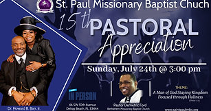 Pastor's Appreciation - 7/24/22