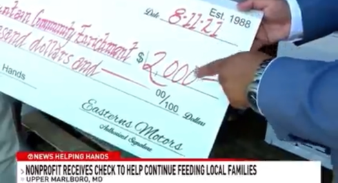 ABC& & Eastern Motors Surprises Fountain Community with A Donation Check