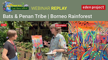 Paint Bats and learn about the Borneo Rainforest. Live from the Eden Project's rainforest
