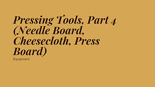 Pressing Tools, Part 4