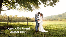 Andrea + Matt Farrell's Wedding Trailer at Cades Cove, Pigeon Forge TN