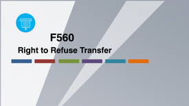 F560 Right to Refuse Transfer