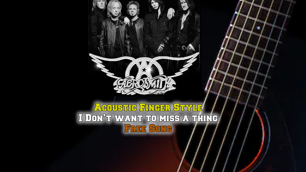 Aerosmith I Don't want to MISS ONE THING