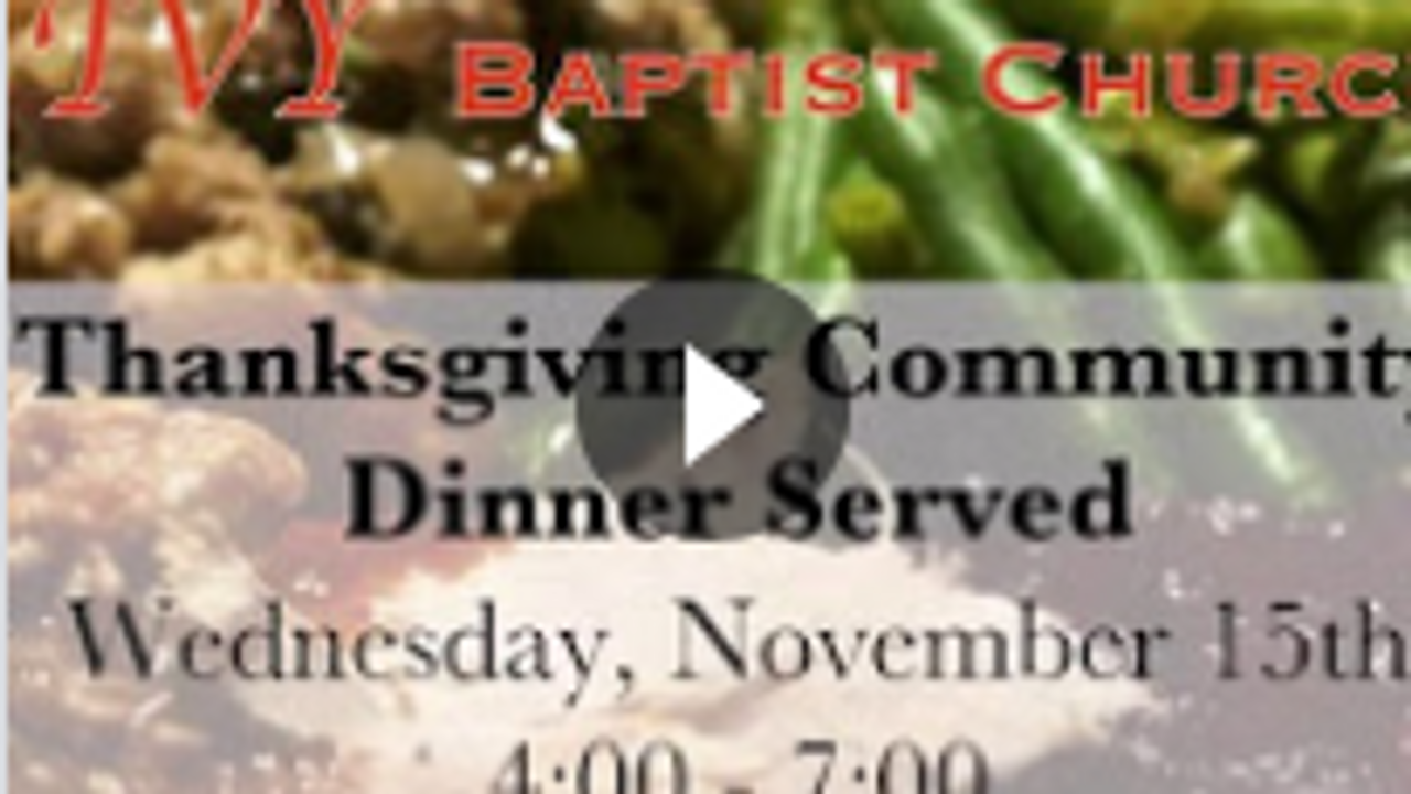 Ivy Baptist Church - Event Video