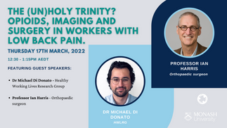 Opioids, imaging and surgery in workers with low back pain.