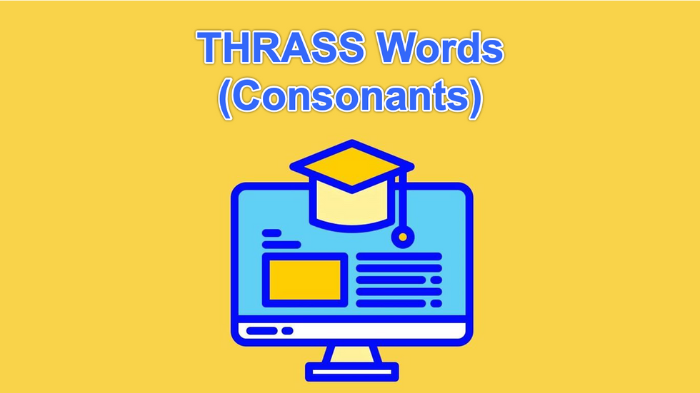 THRASS Words (Consonants)