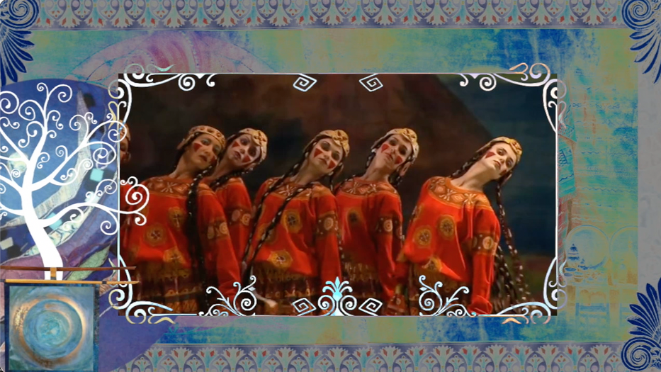 “Ancient Slavs - Tribute to Vatslav Nijinsky, (20th century Ukranian-Polish-Russian choreographer)" montage dance film by Ma Darya V., (62 montaged scene segments, 2 src_vid), excerpt from "Rites of Spring" by Igor Stravinsky