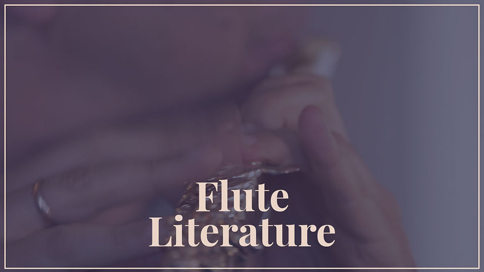 Chapter Five | Flute Literature  COMPLETE