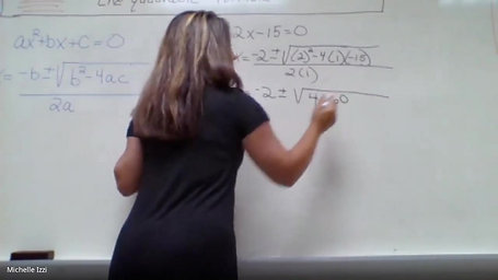 Izzi - Quadratic Formula Lesson