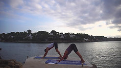 Fascial stretch by the sea