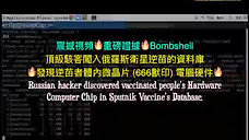 震撼視頻🔥 頂級駭客闖入俄羅斯衛星逆苗的資料庫， 發現逆苗者身體已注入微晶片 (666獸印) CPU電腦硬件！ Russian Hacker discovered Vaxxed People's Hardware Chip in Sputnik Vaccine's Database！ (中英文字幕)
