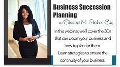 Business Succession Planning Webinar