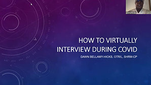 Lunch and Learn - How To Virtually Interview During Covid