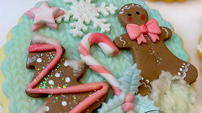 Christmas pink cookie