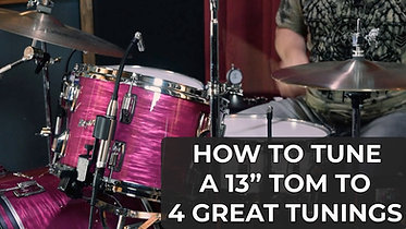 HOW TO TUNE A 13 INCH TOM STEP BY STEP