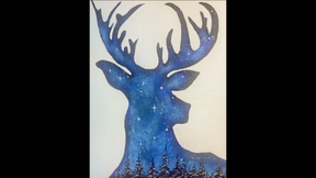 How to Paint a Winter Deer
