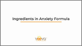 Ingredients in Veeva Anxiety Formula