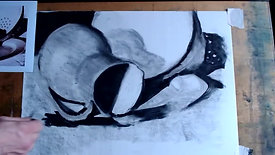 Drawing Cafe Charcoal Still Life 28 2 22