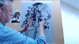 Summer School 2021 MondayCharcoal Drawing Trees