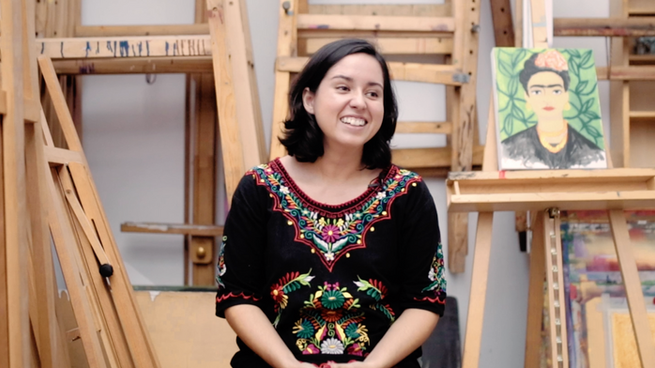 Jessica Ibacache: An Ode to Frida Paint Class