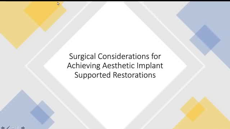 Implant 101 Past Video