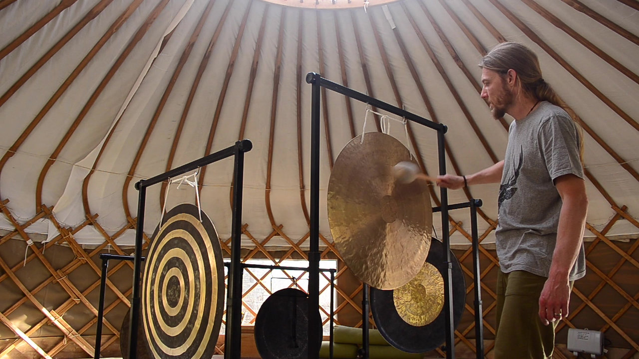 Wind Gong at the Yoga Garden