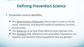 10 QUESTIONS ABOUT PREVENTION
