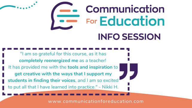 Communication for Education Info Session Recording