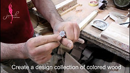 Create a design collection of colored wood