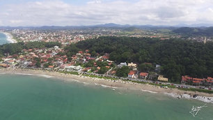Vista aérea da Praia do Grant - ItajubaBarra Velha - SC