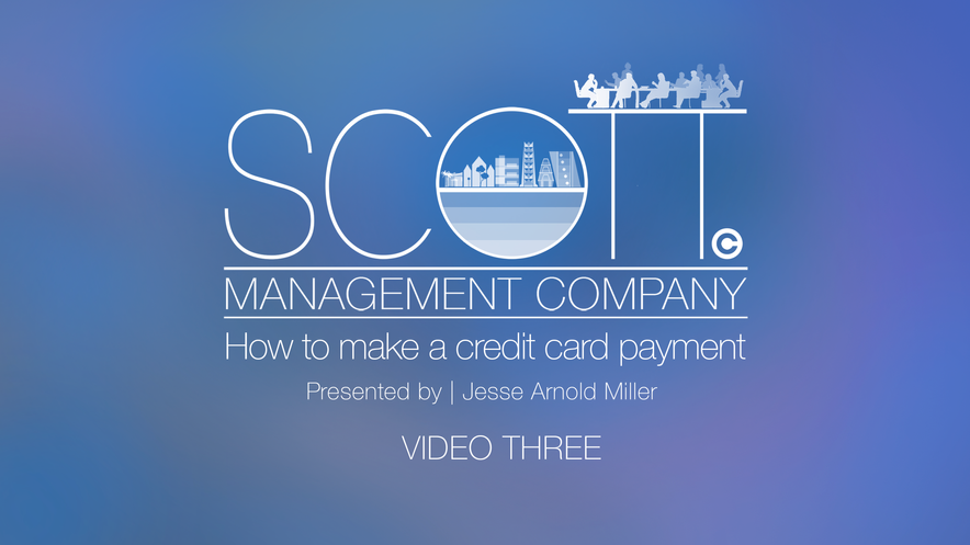 How to make a credit card payment.
