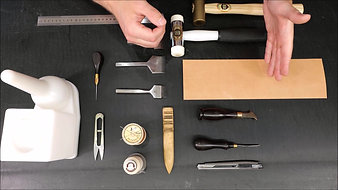 2. Tools you'll need and how to prepare your leather