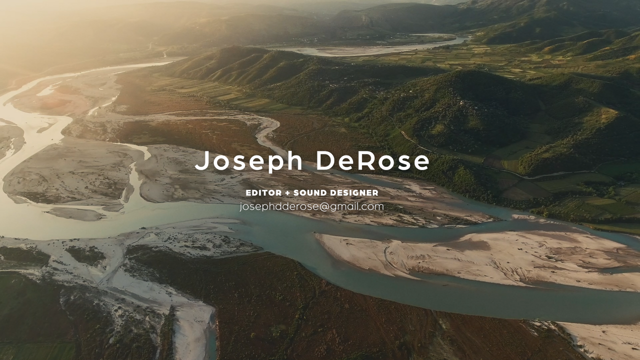 Joseph DeRose - Editing Reel 2022