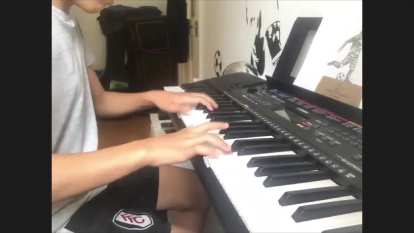 12-yr old student (Filipe) playing his favourite song "See You Again"