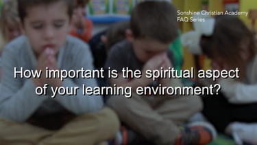 How important is the spiritual aspect of your learning environment?