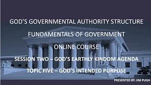 Session Two Topic Five - God's Intended Purpose