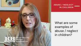 What are some examples of abuse in children? Is abuse and neglect considered a criminal matter?