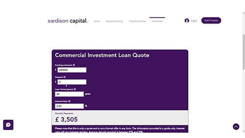 Commercial Investment Loan Calculator