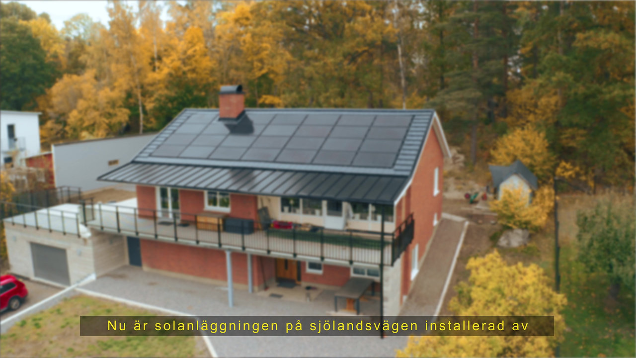 Georg installerar integrerade solceller på sin villa