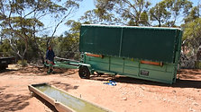 Loading the stocklift onto the trailer